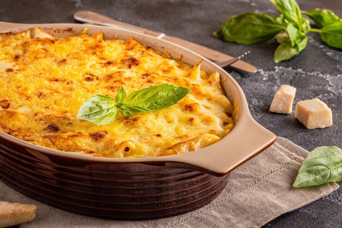 preparation gratin macaroni