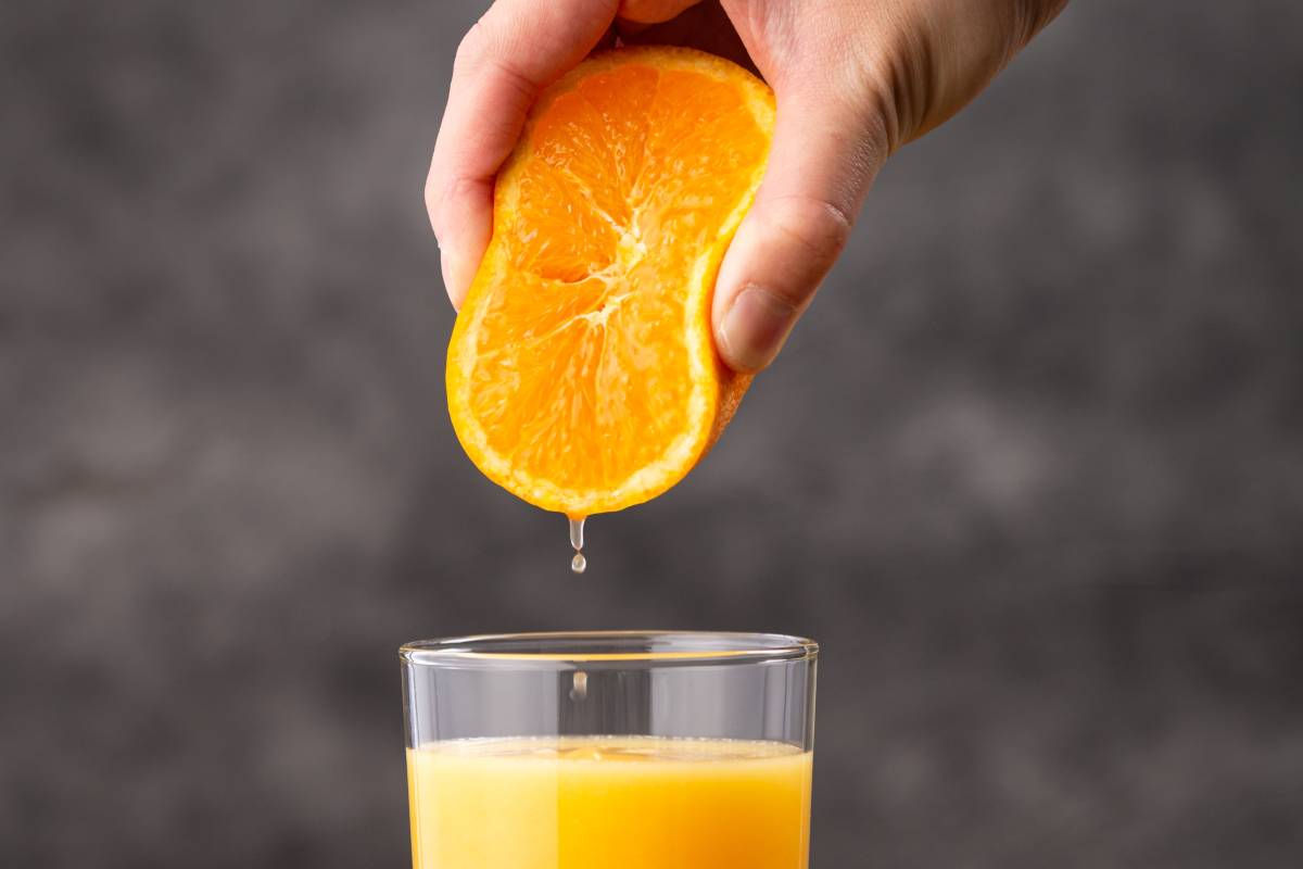 jus d'orange pressé