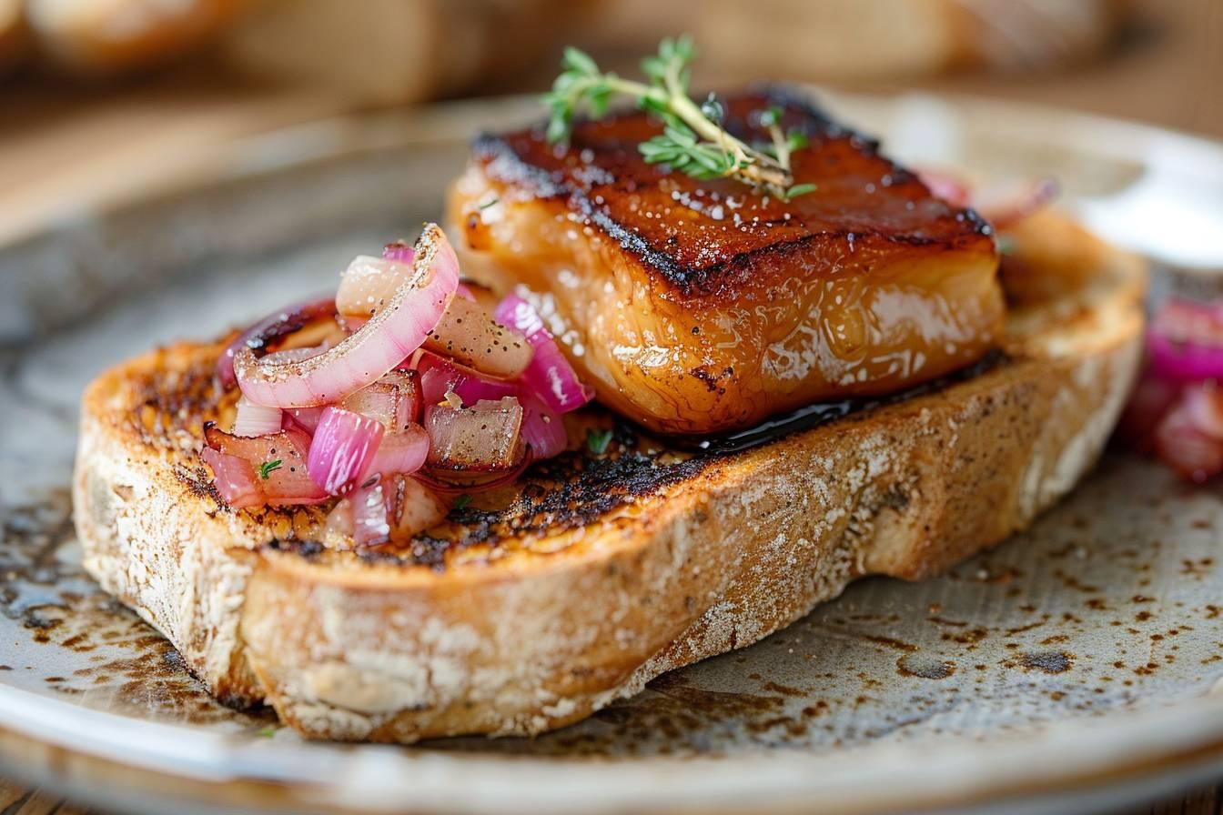 Comment réussir un délicieux toast de foie gras au confit d'oignon rouge : recette et astuces
