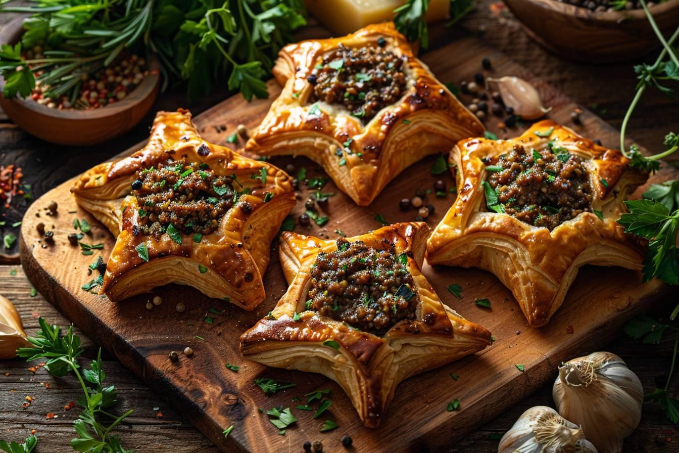 Recette facile : étoiles feuilletées à la tapenade et au comté pour un apéritif gourmand