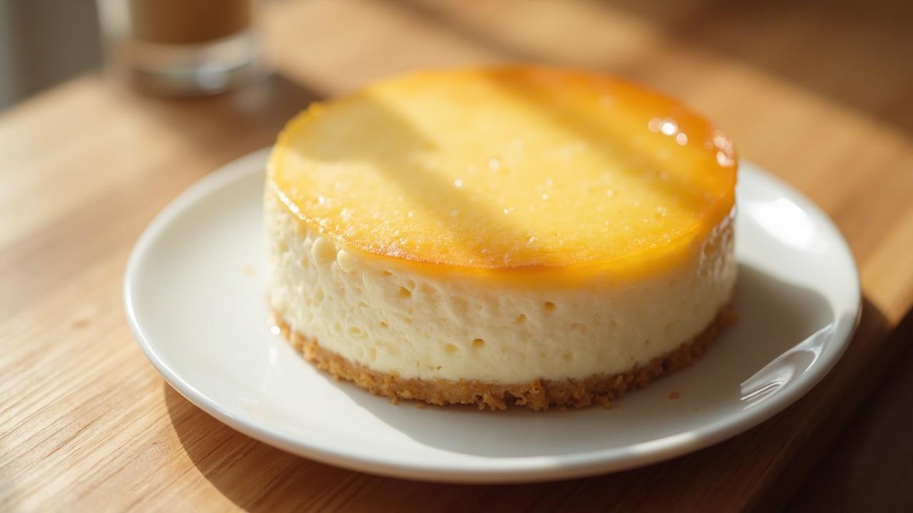 Gâteau rond crémeux avec un glaçage brillant au citron