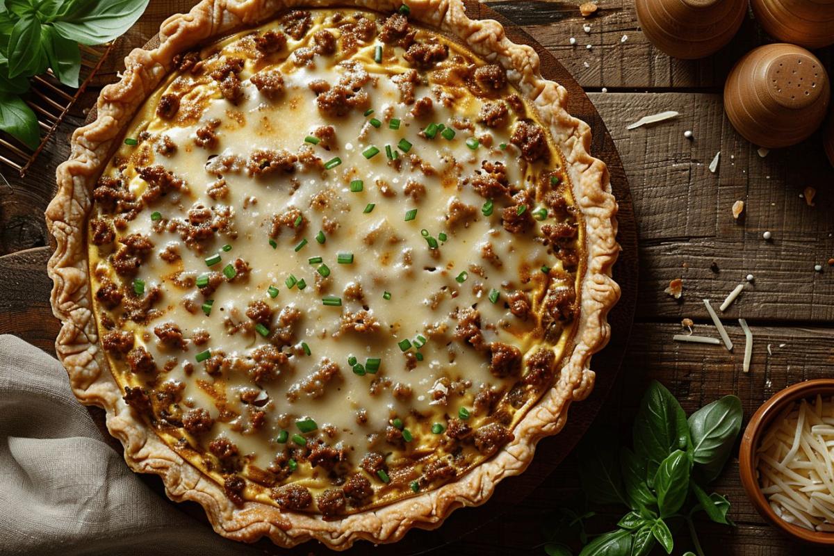 Recette facile de quiche à la viande hachée : un délice simple et savoureux pour toute la famille