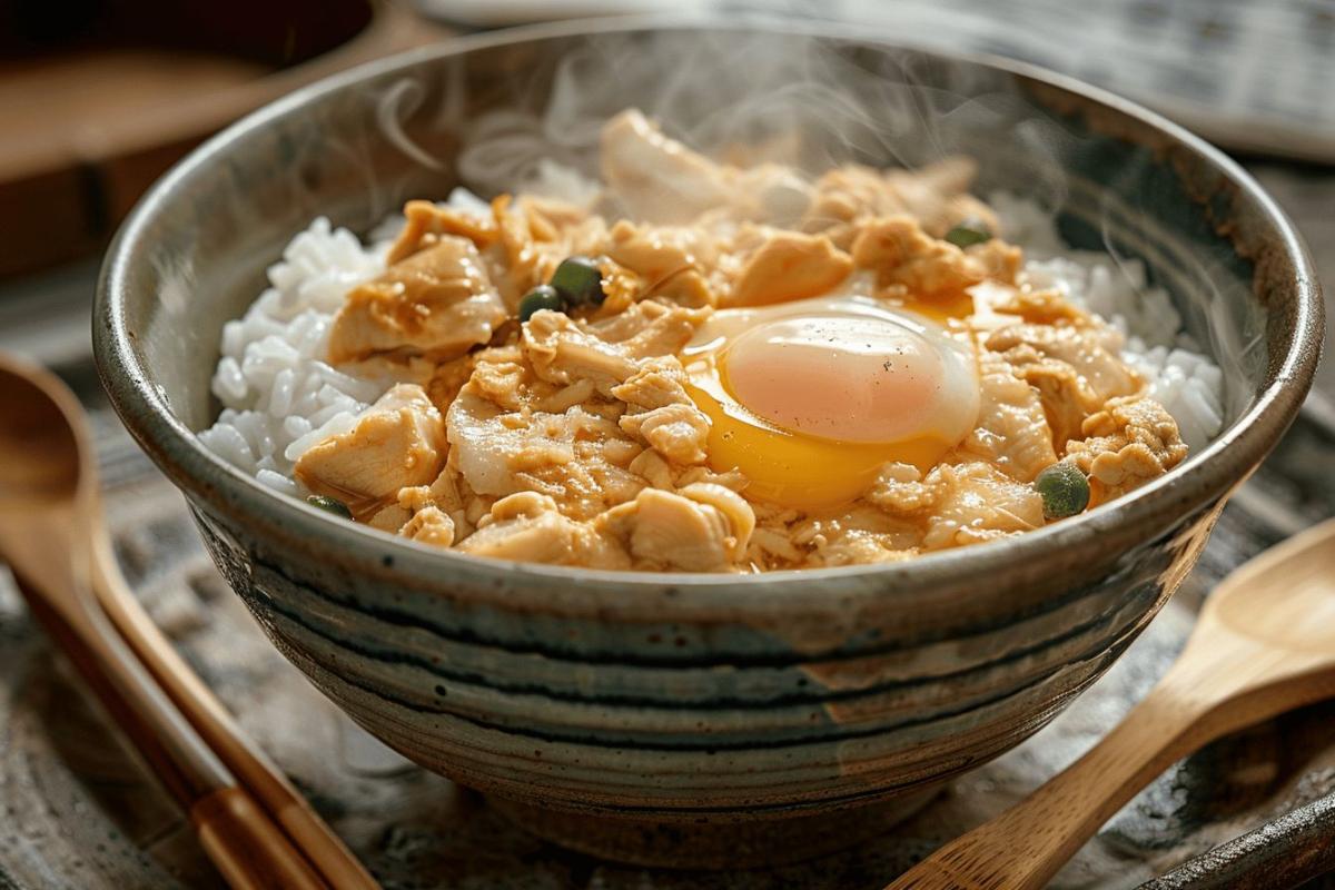 Recette authentique de oyakodon : comment préparer ce délicieux bol japonais de poulet et œuf