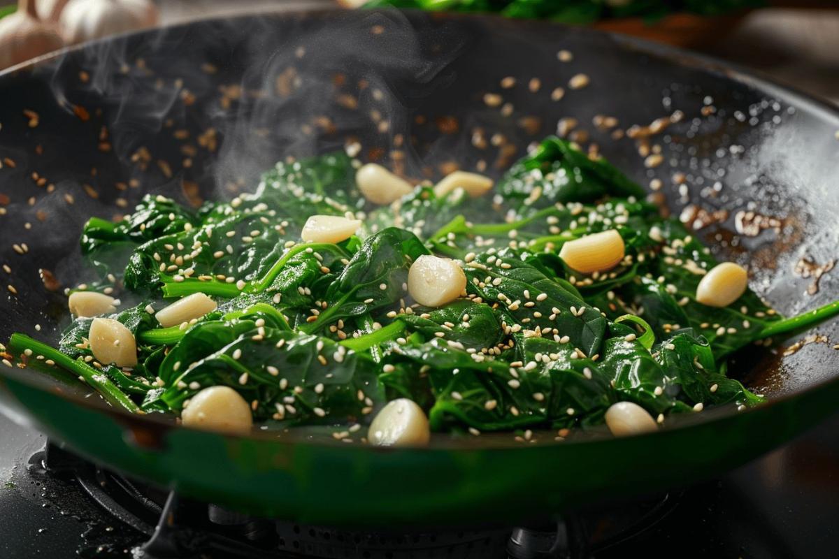 Liserons d'eau sautés au wok : recette facile et savoureuse pour un accompagnement asiatique réussi