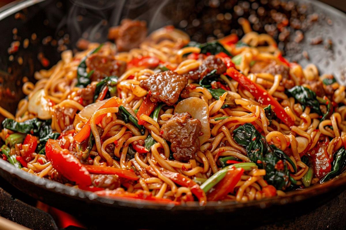 Recette yakisoba traditionnelle : comment préparer ces délicieuses nouilles sautées japonaises facilement