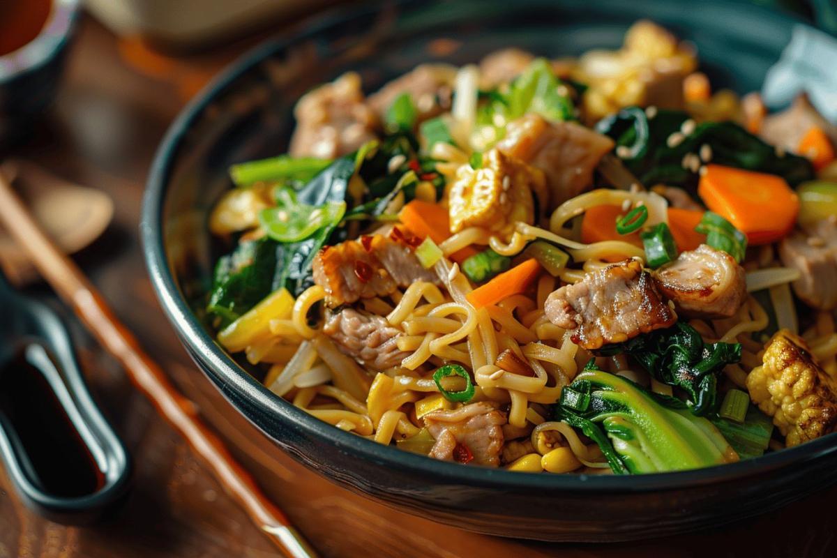 Recette yakisoba traditionnelle : comment préparer ces délicieuses nouilles sautées japonaises facilement