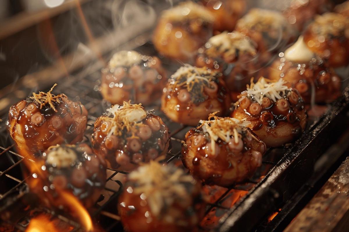 Recette des takoyaki japonais traditionnels : comment préparer ces délicieuses boulettes de poulpe