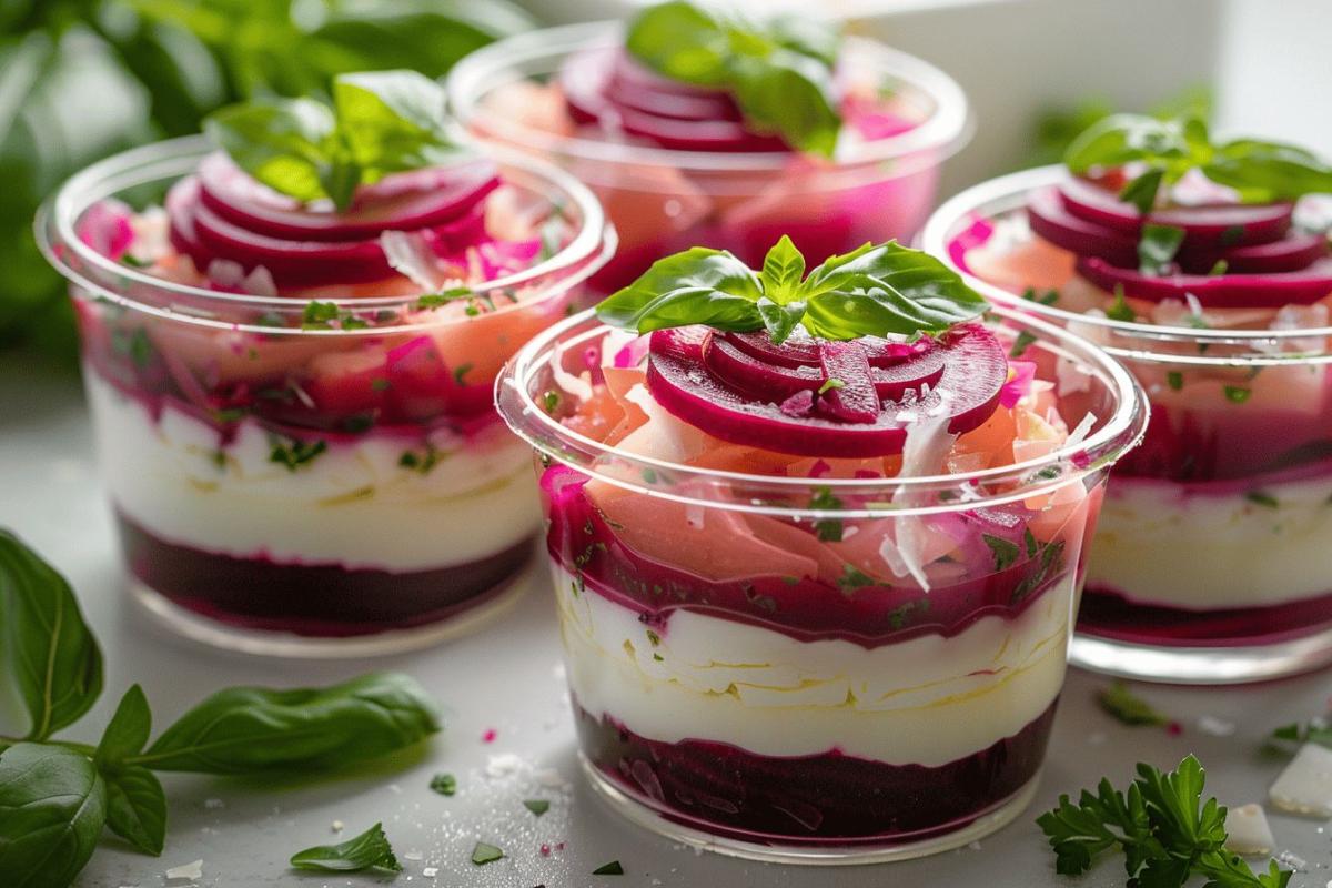 Verrine express aux betteraves et Boursin : une recette gourmande prête en 10 minutes