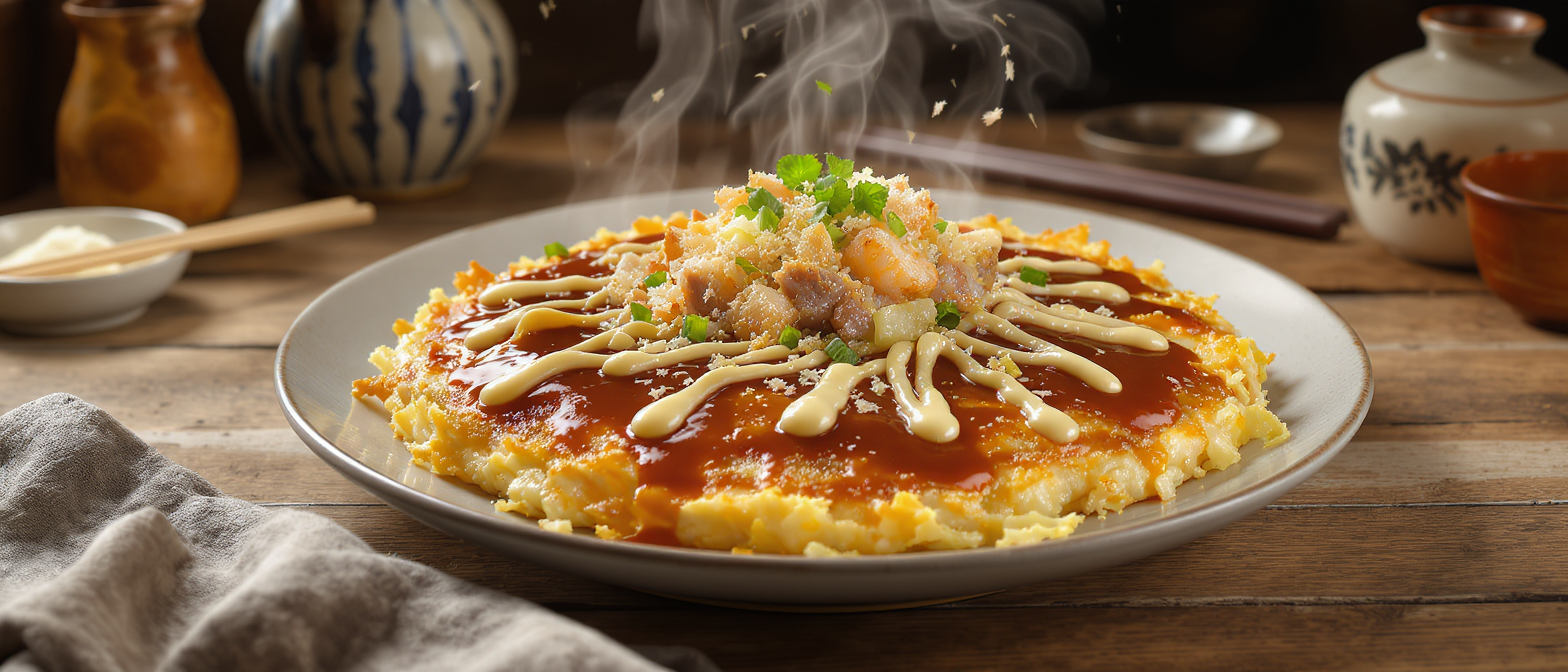 découvrez l'okonomiyaki, la célèbre « crêpe » japonaise d'osaka : une spécialité savoureuse à base de chou, garnie selon vos envies, à tester absolument pour un voyage culinaire authentique.