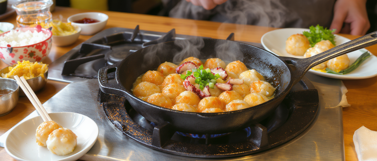 découvrez la véritable recette de takoyaki, ces délicieuses boulettes japonaises garnies de poulpe. facile à préparer, savourez un plat street food incontournable du japon chez vous !