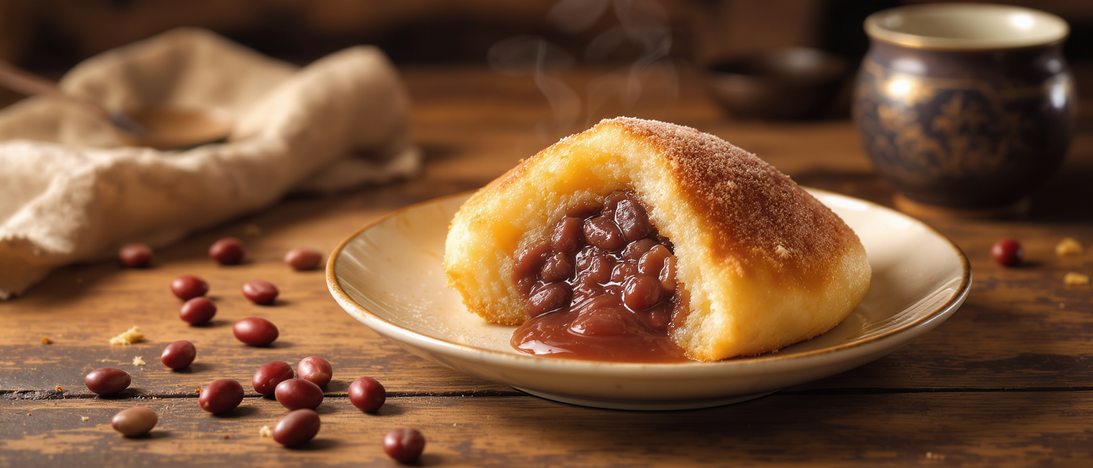 découvrez le dorayaki, une délicieuse spécialité japonaise composée de deux pancakes moelleux garnis d'une savoureuse pâte de haricots rouges sucrée. une douceur authentique à déguster à tout moment de la journée !