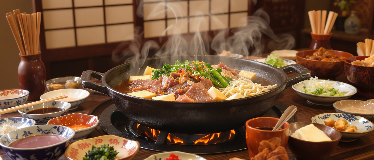 découvrez la recette authentique du sukiyaki, une fondue japonaise savoureuse à base de bœuf, légumes et nouilles. facile à préparer, parfaite pour un repas convivial et réconfortant !