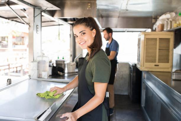 veste de cuisine unisexe, tenue et équipements food truck
