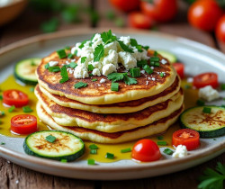 découvrez une délicieuse recette de pancakes aux courgettes et au chèvre, idéale pour un repas savoureux et original. faciles à préparer, ces pancakes moelleux raviront petits et grands !
