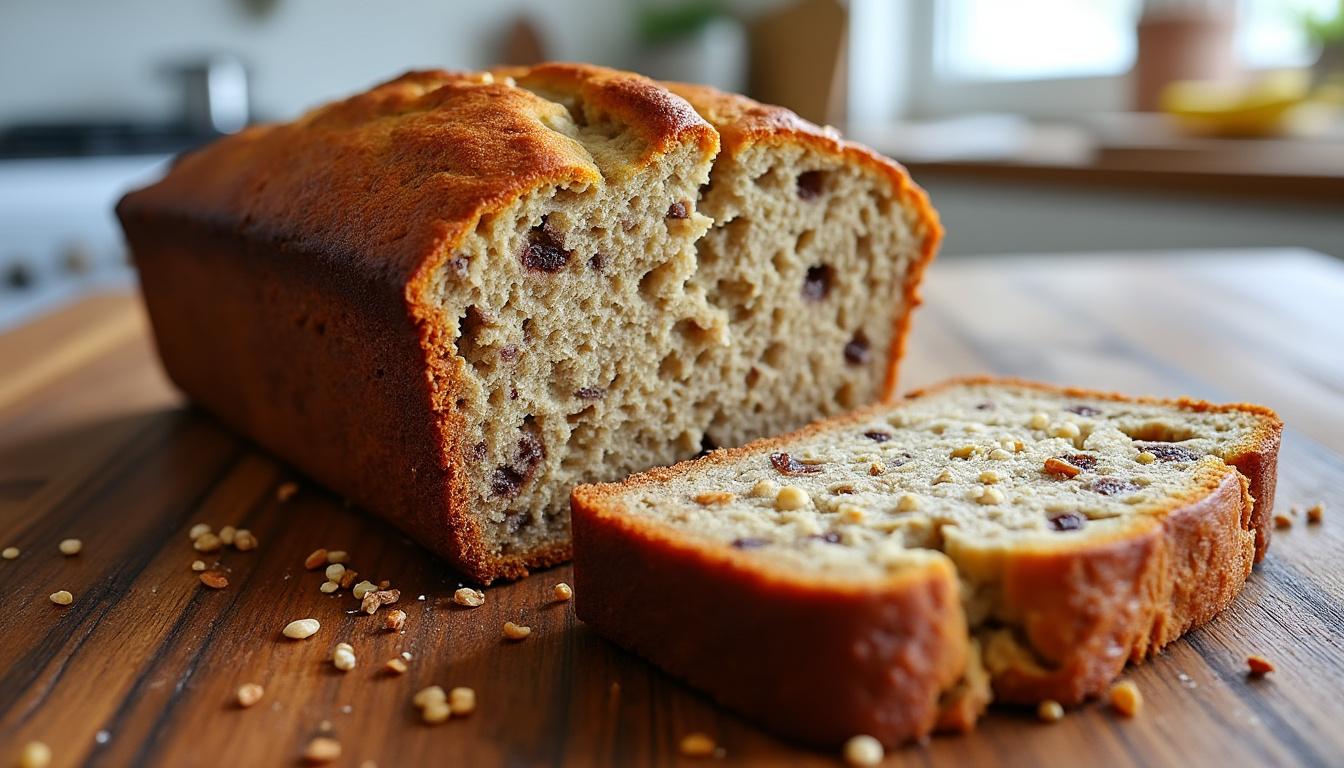 découvrez la recette facile du banana bread, l'encas idéal pour les sportifs : moelleux, sain et riche en énergie pour une pause gourmande après l'effort !