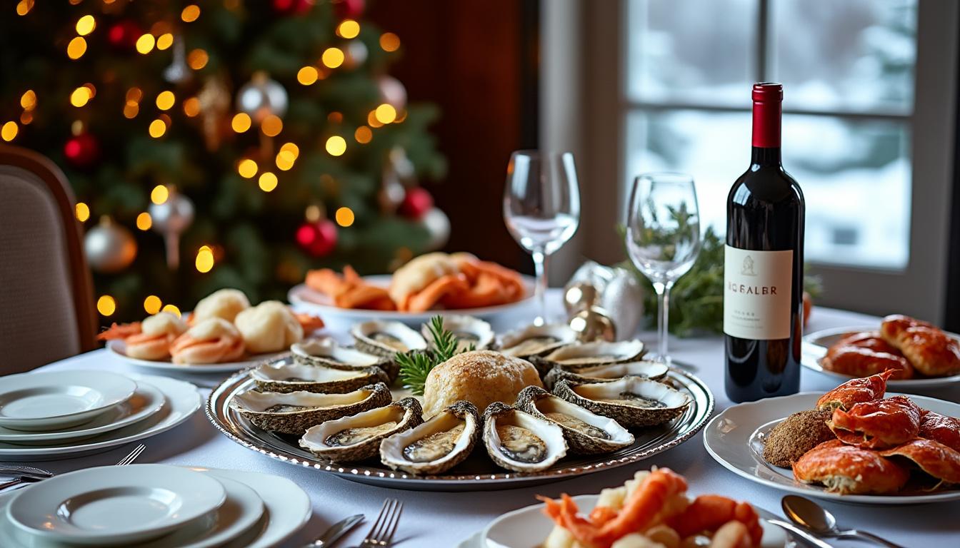 découvrez notre recette d'huîtres chaudes au persil, une délicieuse entrée raffinée parfaite pour un noël élégant et chaleureux.