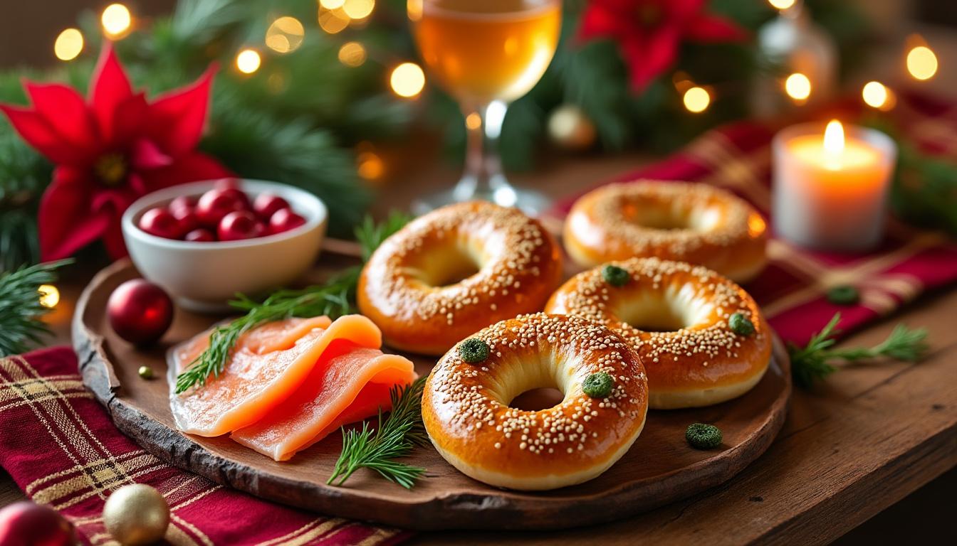 découvrez nos mini bagels à la truite fumée, une délicieuse combinaison de saveurs pour un apéritif gourmand et raffiné.
