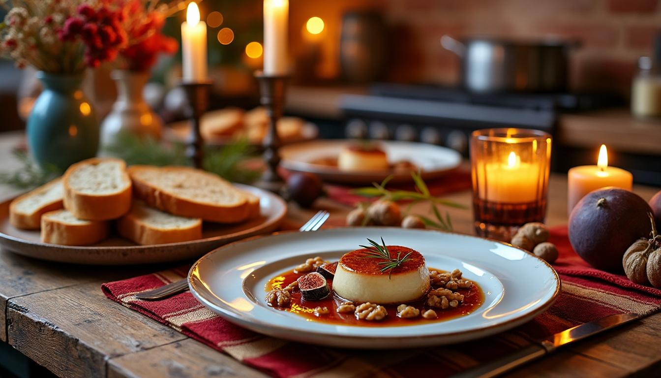 découvrez notre recette de noël raffinée : foie gras tiède servi avec une délicate purée de topinambours, pour un festin gourmand et élégant.