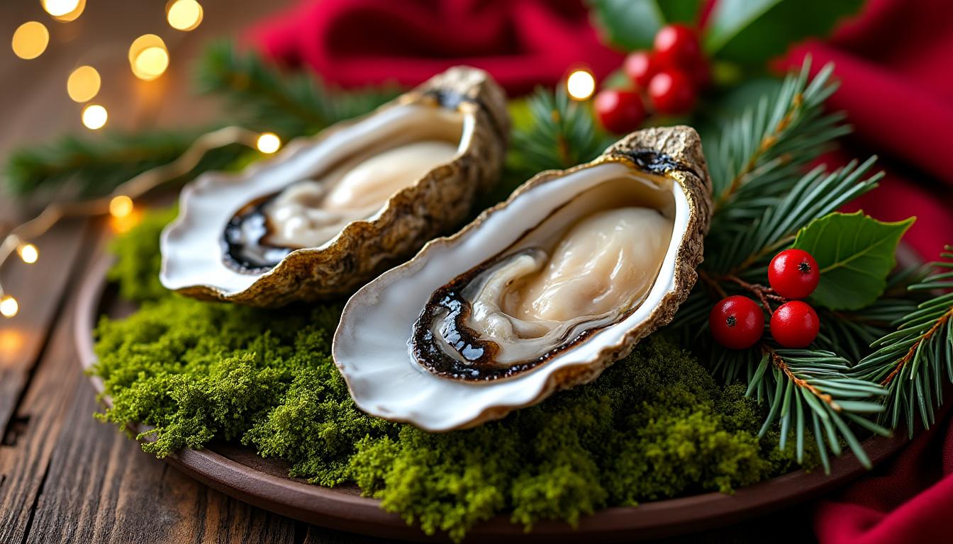 découvrez une recette raffinée pour un noël élégant : des huîtres servies sur un lit délicat de mousse de caviar, alliant fraîcheur et luxe pour vos fêtes.