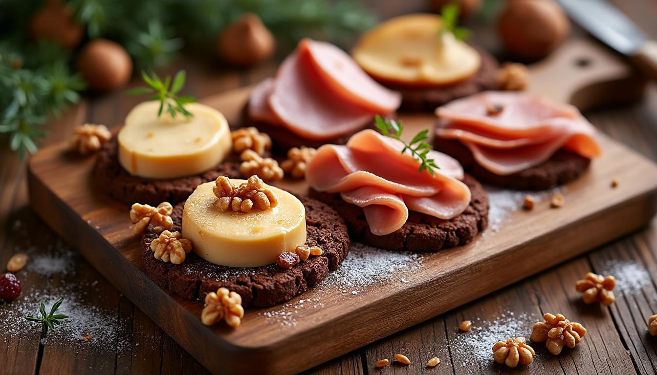 découvrez une recette raffinée alliant la douceur du pain d’épices, la richesse du foie gras et la saveur intense du magret pour un apéritif gourmand et élégant.