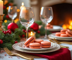 découvrez un réveillon de noël élégant avec notre recette raffinée de macarons au saumon, alliant douceur et saveurs délicates pour une fête inoubliable.