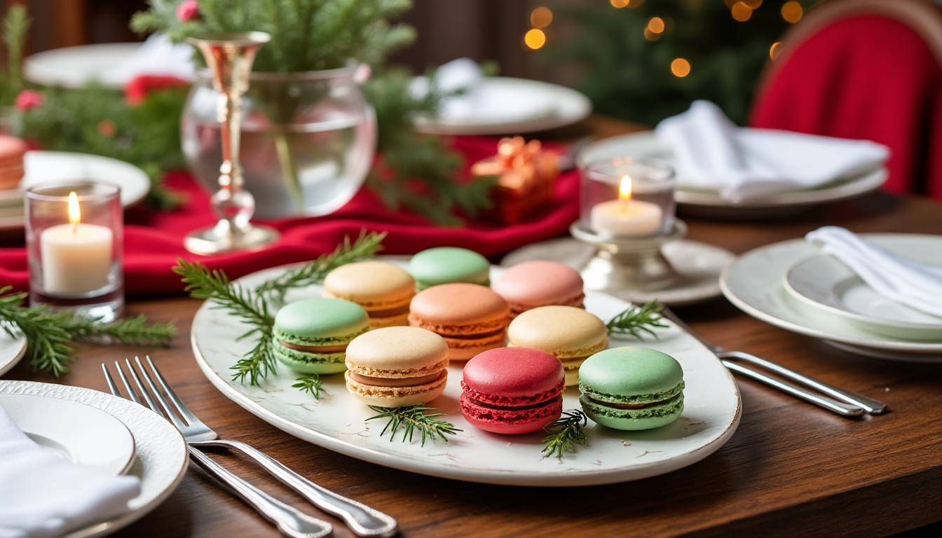 célébrez un réveillon de noël élégant en dégustant des macarons au saumon, une recette raffinée et délicieuse pour une fête gourmande et chic.