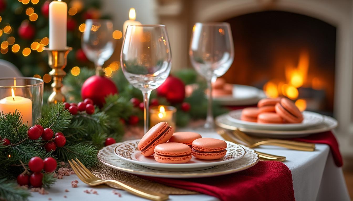 découvrez un réveillon de noël élégant avec notre recette raffinée de macarons au saumon, alliant douceur et saveurs délicates pour une fête inoubliable.