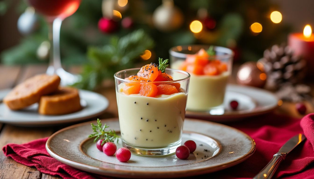 verrine mousseline d(artichauts et saumon gravlax