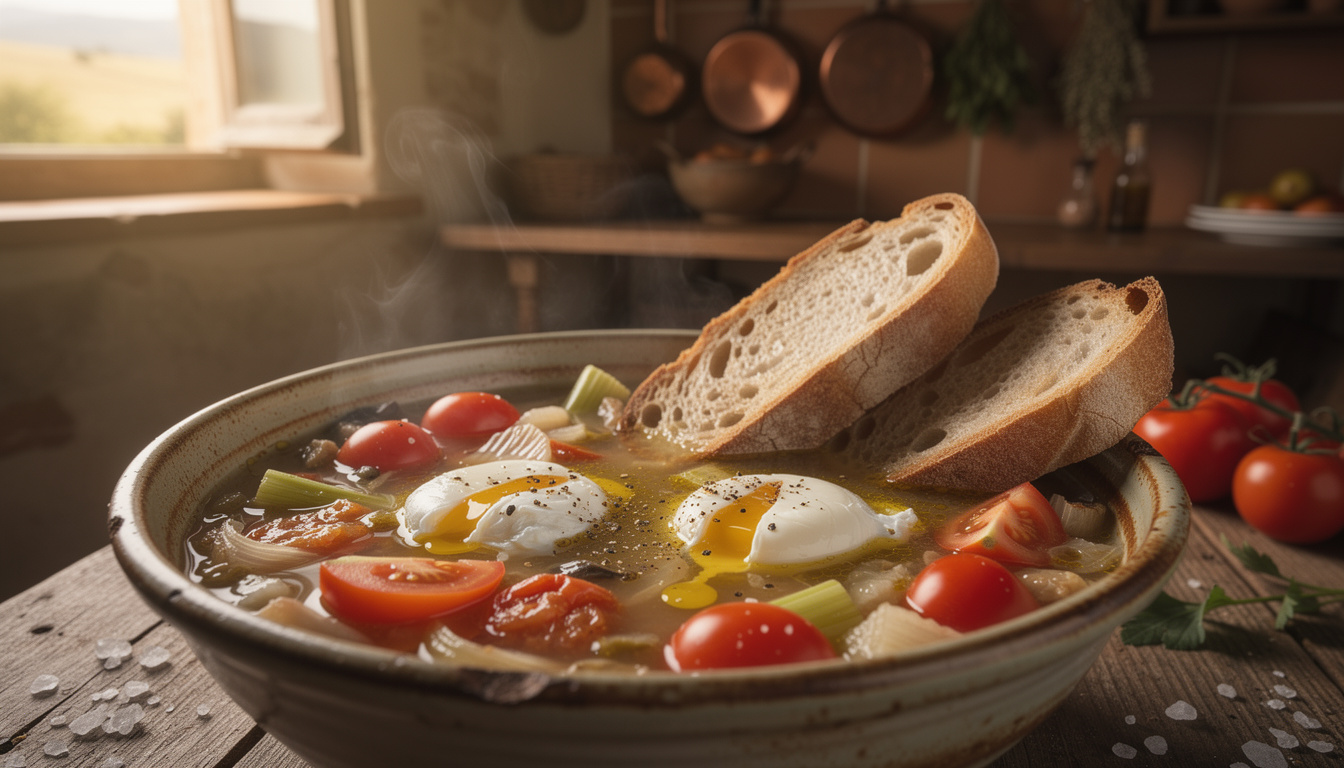 découvrez l'acquacotta, la soupe paysanne traditionnelle de maremme, riche en saveurs authentiques et ingrédients naturels, parfaite pour un repas convivial et réconfortant.