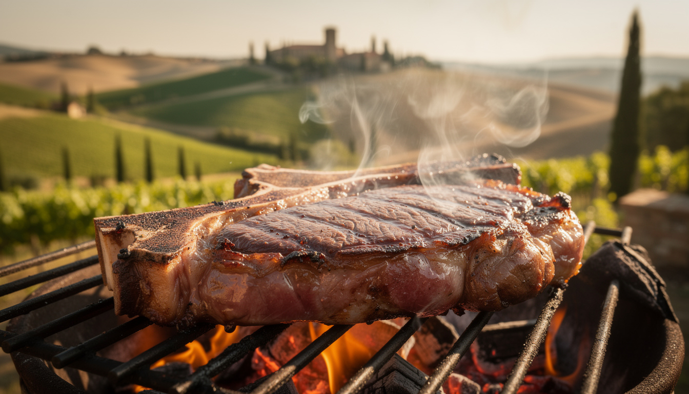 découvrez la recette traditionnelle de la bistecca alla fiorentina, un steak toscan savoureux, avec des conseils de cuisson pour un goût authentique.