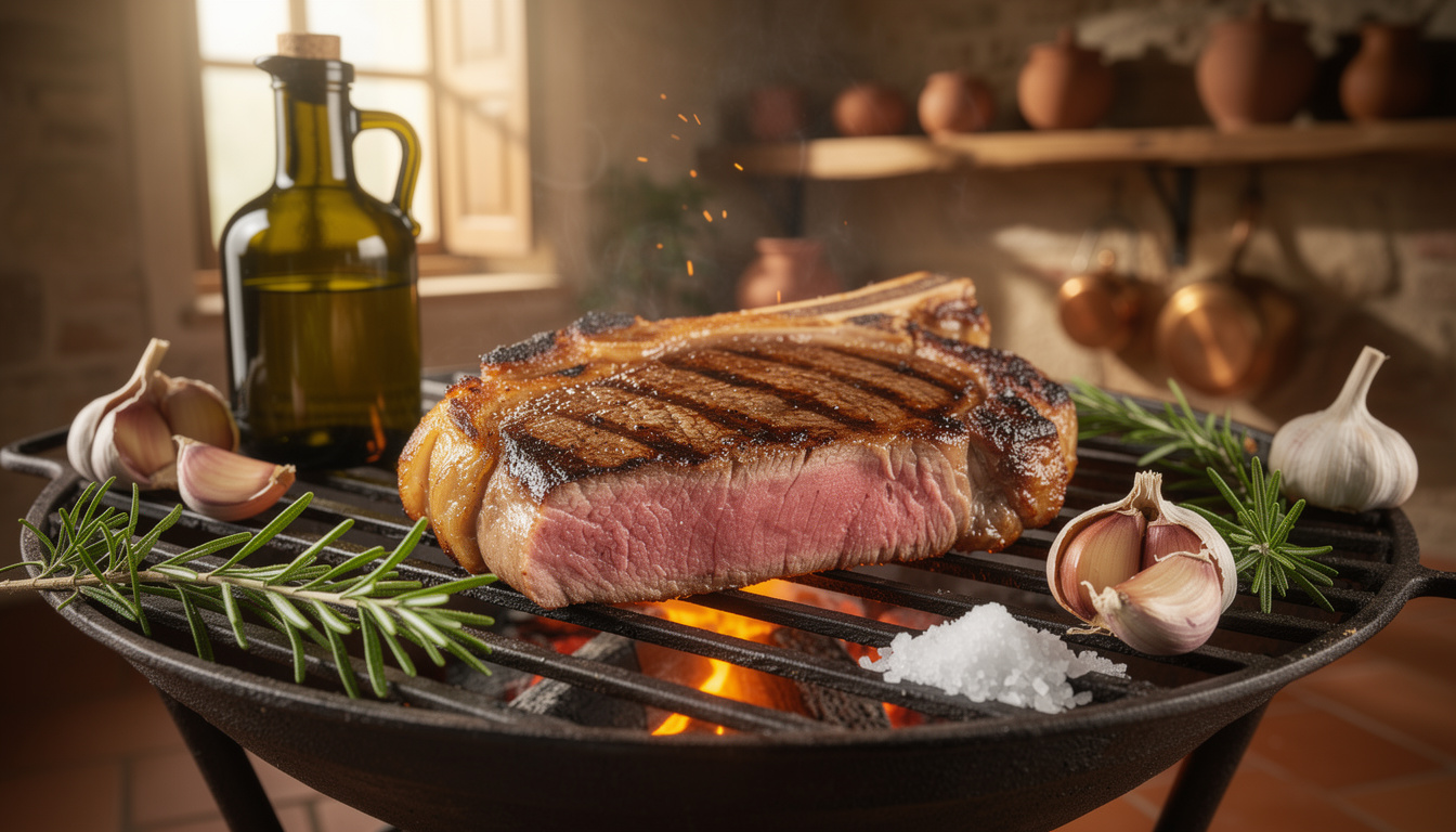 découvrez la recette traditionnelle de la bistecca alla fiorentina, une spécialité toscane, et apprenez les techniques de cuisson pour savourer ce steak italien unique.