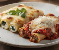 découvrez notre recette classique de cannelloni à l'italienne, garnis de ricotta et épinards ou d'une savoureuse farce à la viande, pour un plat délicieux et convivial.