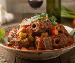 découvrez la recette traditionnelle de la coda alla vaccinara, un plat emblématique romain à base de queue de bœuf mijotée, riche en saveurs et en histoire.