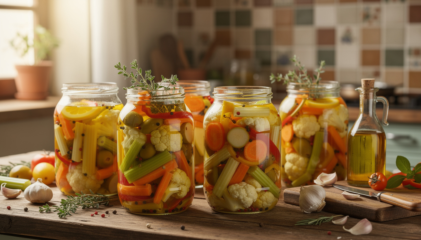 découvrez la giardiniera, la tradition italienne des légumes marinés savoureux, parfaits pour sublimer vos plats avec une touche méditerranéenne authentique.