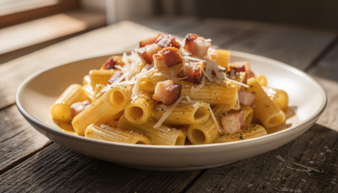 découvrez la recette authentique de la pasta alla gricia, l'ancêtre savoureux de la célèbre carbonara italienne, pour un voyage gustatif traditionnel.