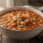 Pasta e fagioli : la soupe de pâtes et haricots italienne