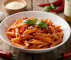 découvrez la recette authentique des penne all'arrabbiata, une délicieuse préparation italienne à base de pâtes et de sauce tomate piquante, idéale pour les amateurs de saveurs relevées.