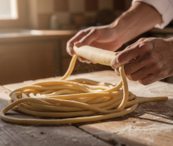 découvrez les pici toscans, ces pâtes artisanales roulées à la main, symbole de la tradition culinaire de toscane, à savourer pour un voyage gourmand authentique.