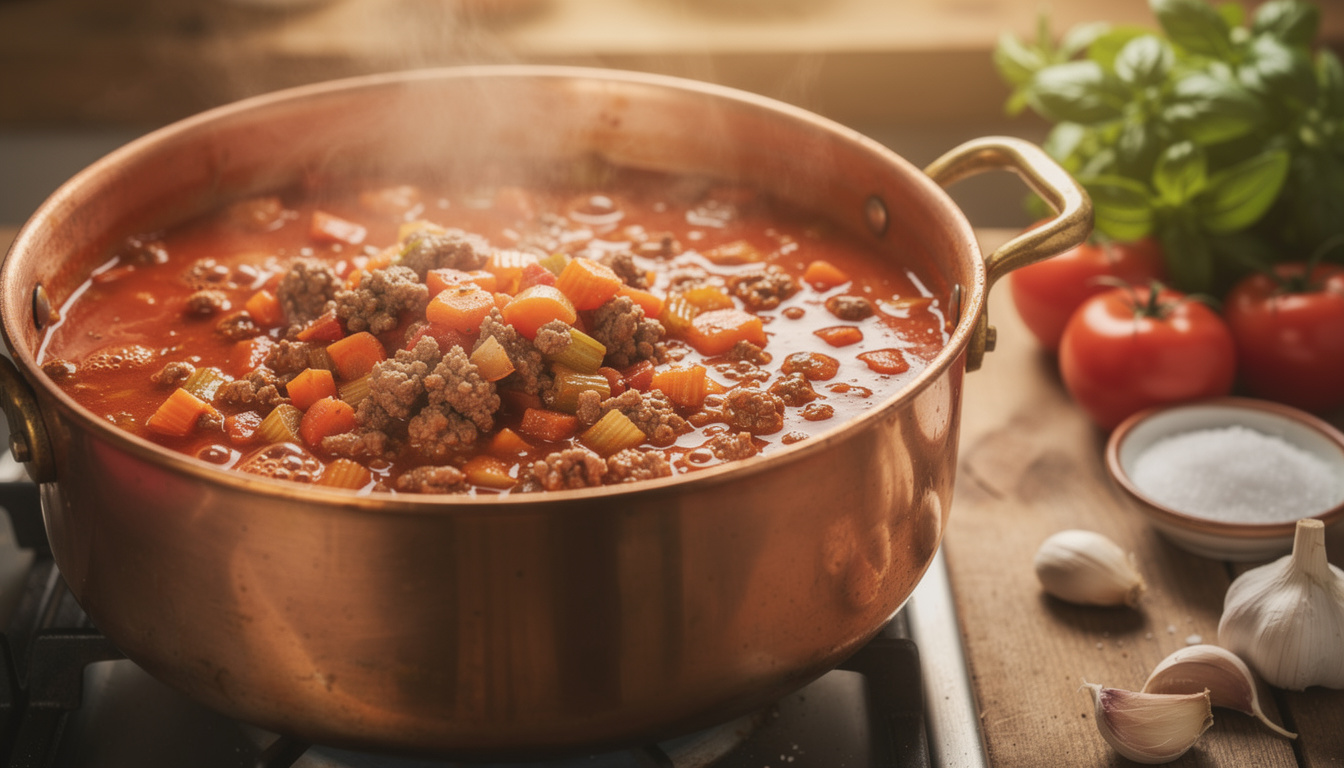 découvrez la recette officielle du ragù à la bolognaise de bologne, un classique italien savoureux à préparer chez vous avec des ingrédients frais et authentiques.