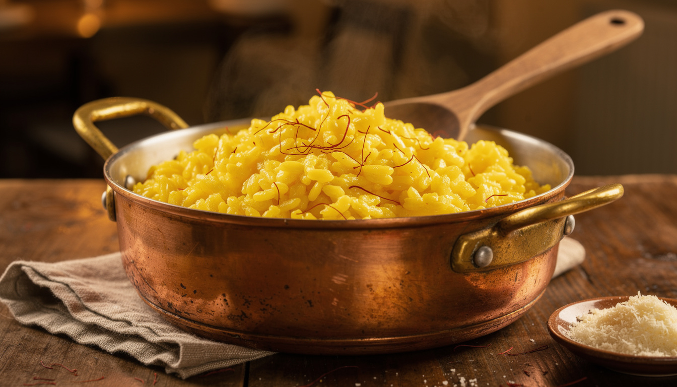 découvrez la recette authentique du risotto milanais au safran, un plat crémeux et savoureux qui ravira vos papilles. facile à préparer, parfait pour un repas élégant.