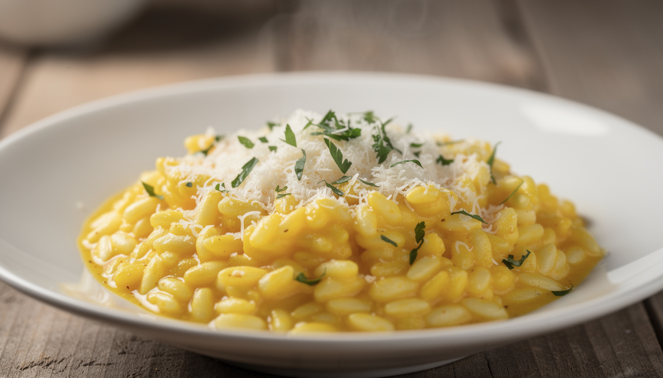 découvrez la recette authentique du risotto milanais au safran, un plat crémeux et savoureux qui ravira vos papilles. facile à préparer, parfait pour un repas élégant.