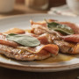 Saltimbocca alla romana : veau, sauge et jambon
