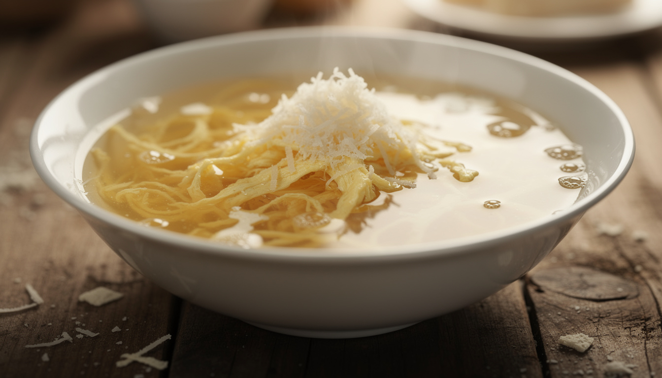 découvrez la recette traditionnelle de la stracciatella alla romana, un bouillon aux œufs savoureux et réconfortant, parfait pour vos repas authentiques italiens.