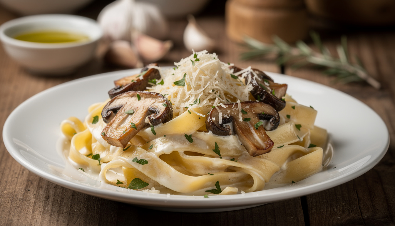 découvrez la recette italienne des tagliatelles aux cèpes, une préparation crémeuse et savoureuse idéale pour un repas authentique et gourmand.