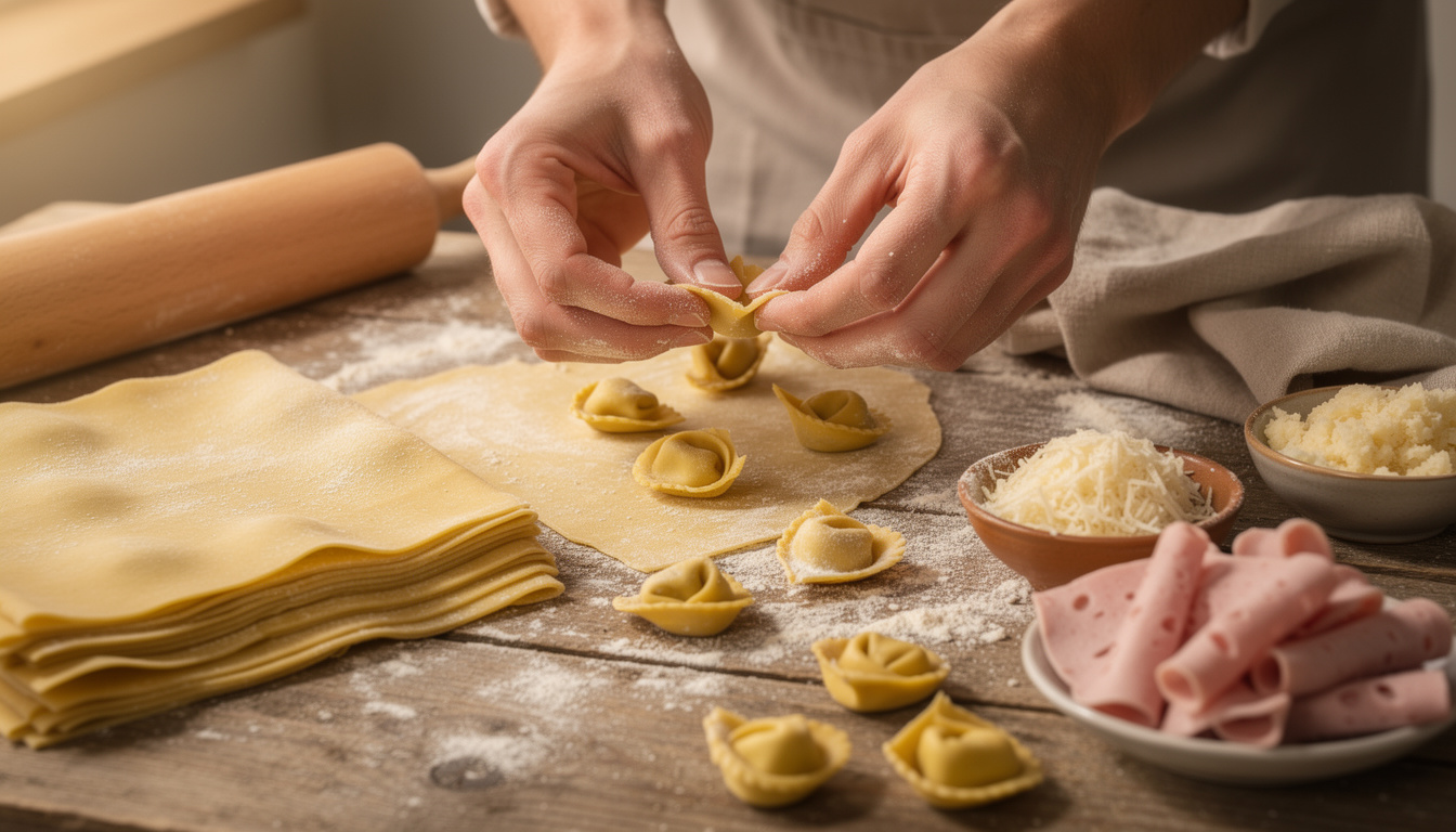 découvrez la recette traditionnelle des tortellini in brodo, un plat emblématique de la région d'émilie en italie, alliant saveurs authentiques et simplicité.
