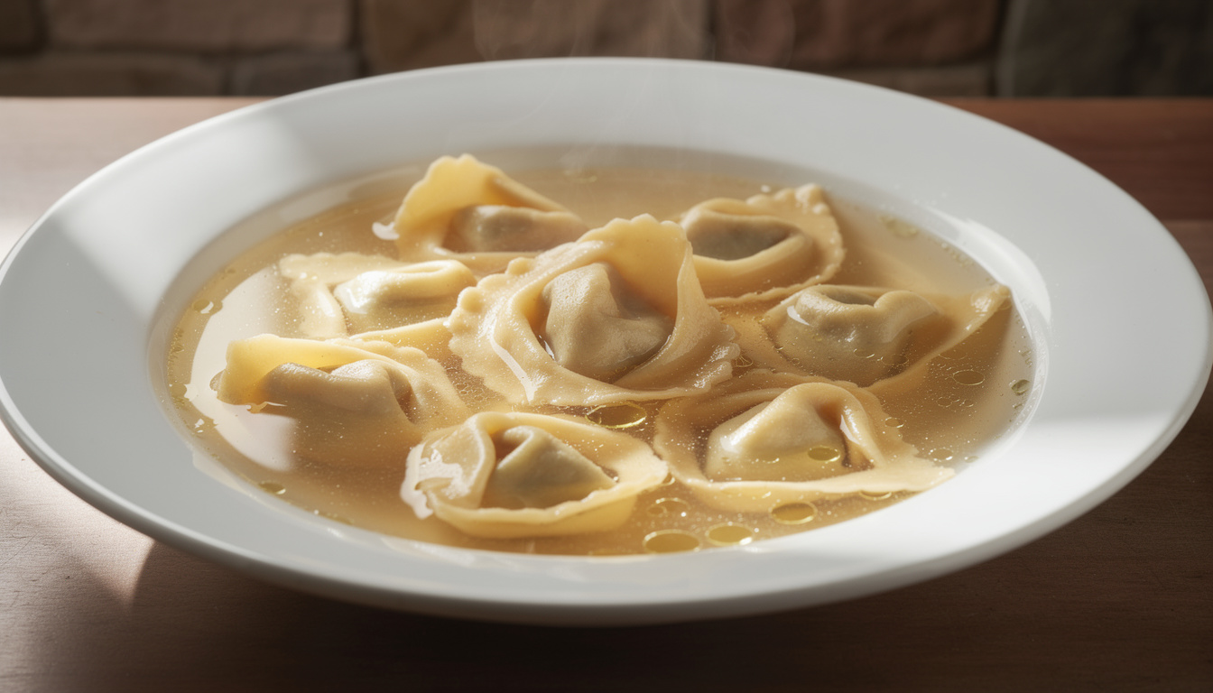 découvrez la recette traditionnelle émilienne des tortellini in brodo, un plat savoureux à base de pâte farcie délicate et de bouillon parfumé, parfait pour réchauffer vos repas.