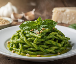 découvrez les trofie al pesto, les pâtes traditionnelles de ligurie, préparées avec une sauce pesto fraîche et savoureuse pour un voyage culinaire en italie.