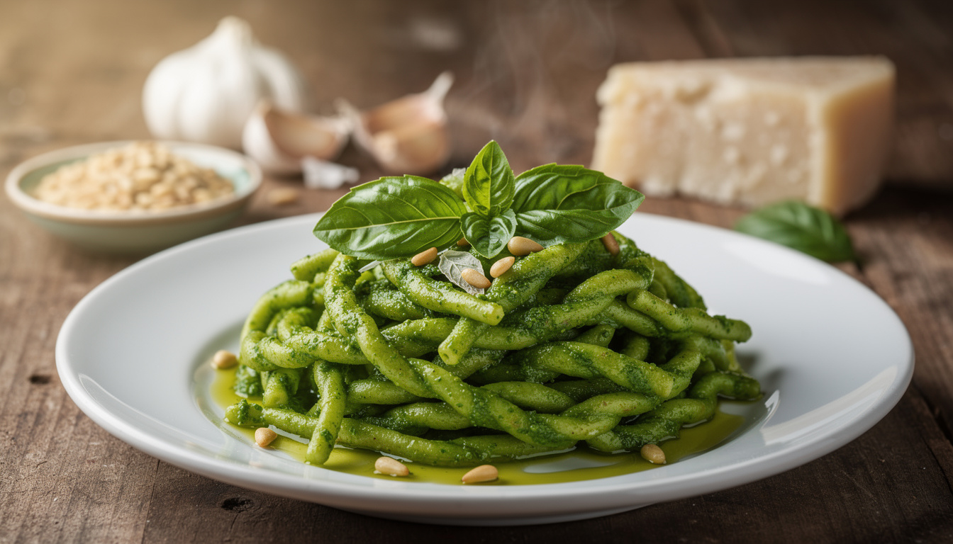 découvrez les trofie al pesto, les pâtes traditionnelles de ligurie, préparées avec une sauce pesto fraîche et savoureuse pour un voyage culinaire en italie.