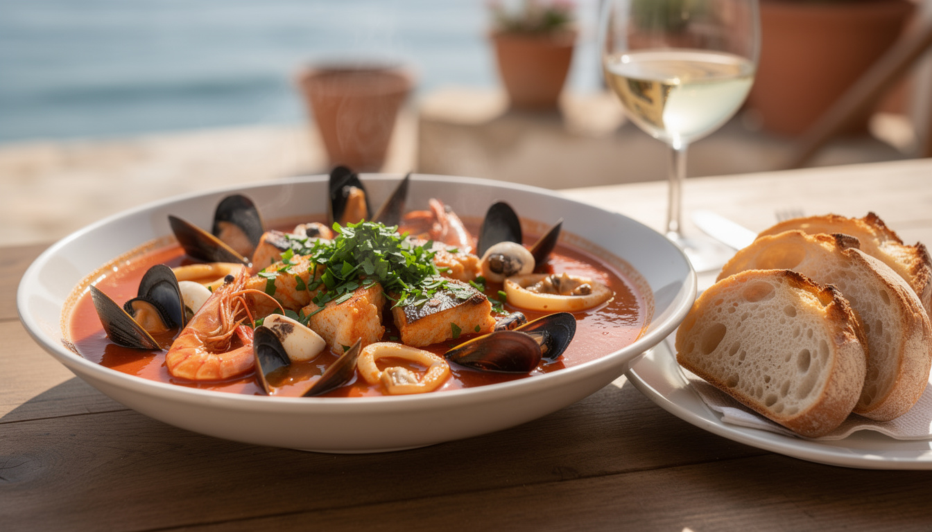 découvrez la zuppa di pesce, la délicieuse soupe de poisson à l'italienne, riche en saveurs méditerranéennes et parfaite pour réchauffer vos repas.