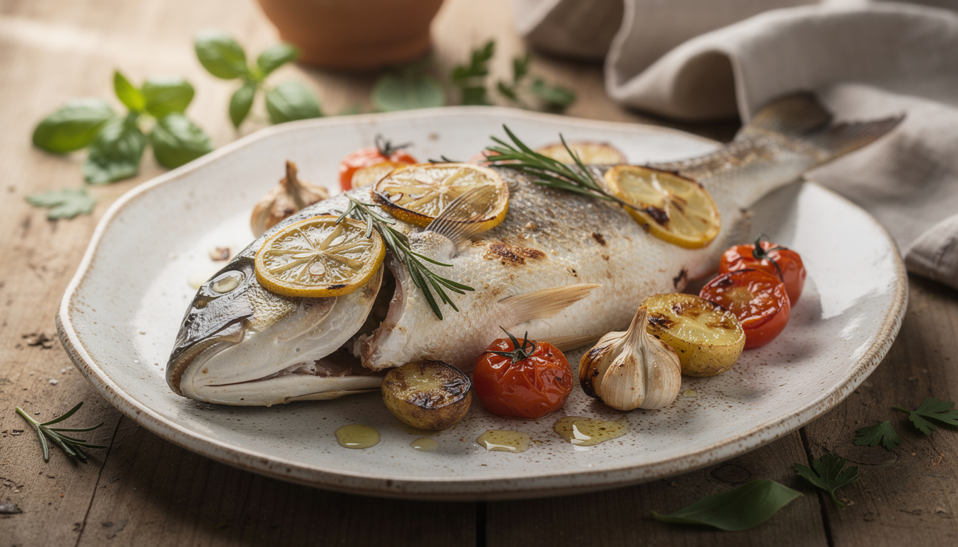 découvrez la recette authentique du bar au four à l'italienne, aussi appelé branzino al forno, un plat savoureux et facile à préparer pour un repas sain et gourmand.